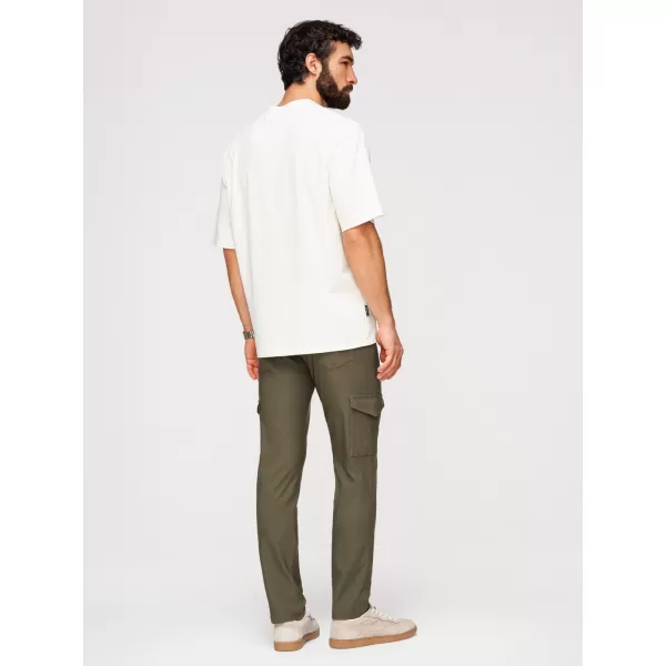  Pánske nohavice OMBRE P1515 DARK OLIVE GREEN 