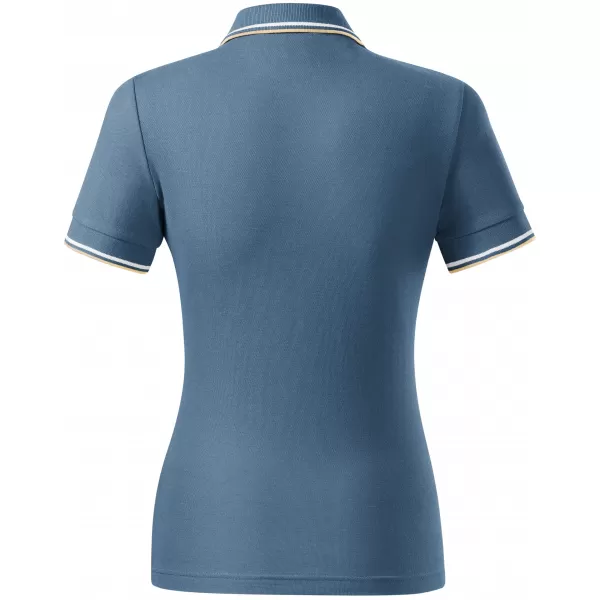  Dámske tričko s golierom MALFINI FOCUS 233 DENIM 