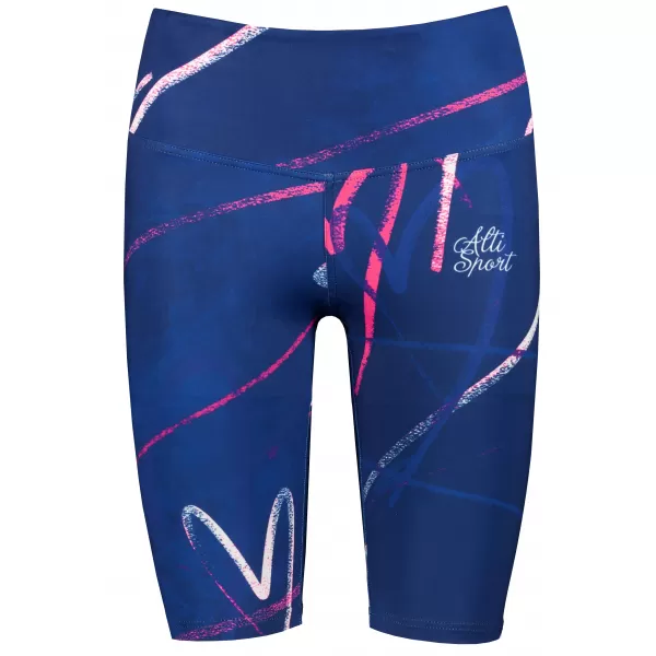  Dámske legíny nad kolená premium (nové veľkosti) ALTISPORT VOJ/ALW082LEG06 TMAVO MODRÁ 
