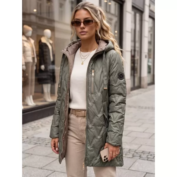  Dámska bunda DSTREET TY5770 ZELENÁ 