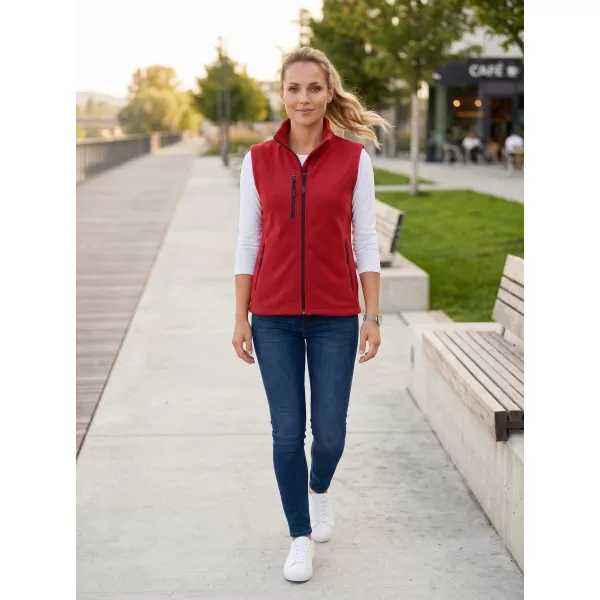  Dámska fleece vesta MALFINI EXIT W-525 ČERVENÁ 