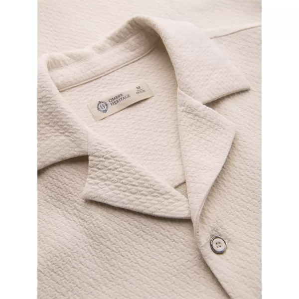  Pánska košeľa OMBRE OM-SHSS-0220 OFF-WHITE 