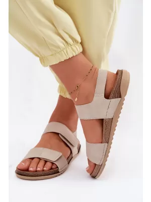 Dámske sandále INBLU AA000070 BEIGE