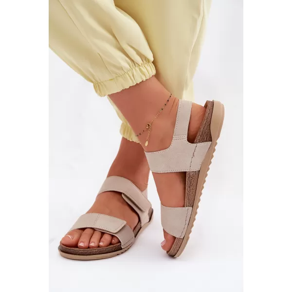  Dámske sandále INBLU AA000070 BEIGE 