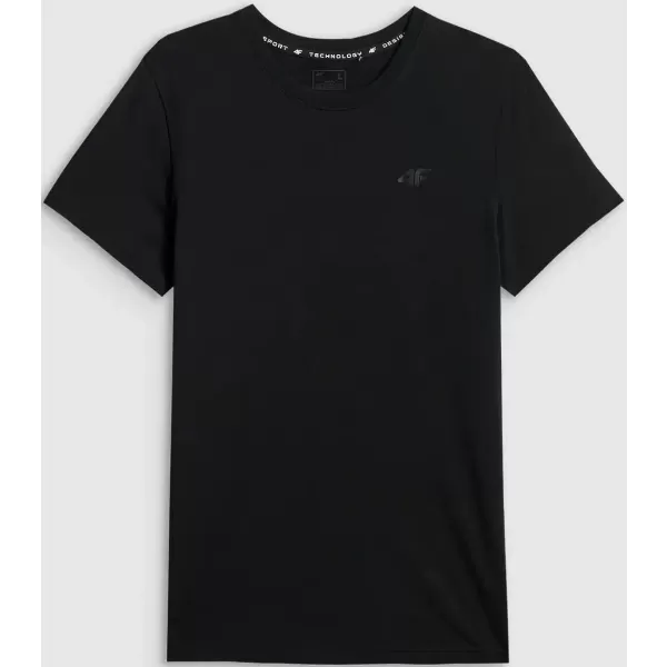  Pánske tričko 4F WAW25TTSHM2401 DEEP BLACK 