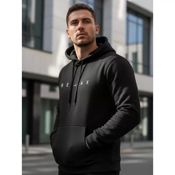  Pánska mikina DSTREET NX0001B-BK ČIERNA 