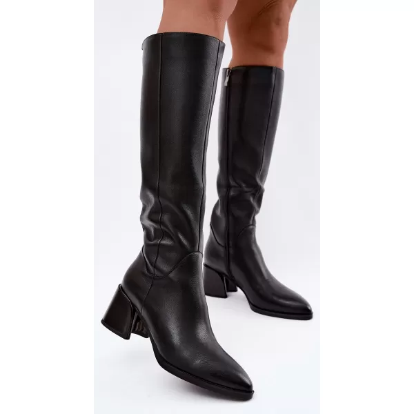  Dámske čižmy D&A JC62-1069 BLACK 