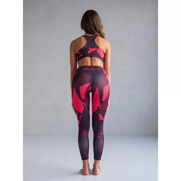  Dámske dlhé legíny premium (nové veľkosti) ALTISPORT VOJ/ALW080LEG05 WINE-RED 