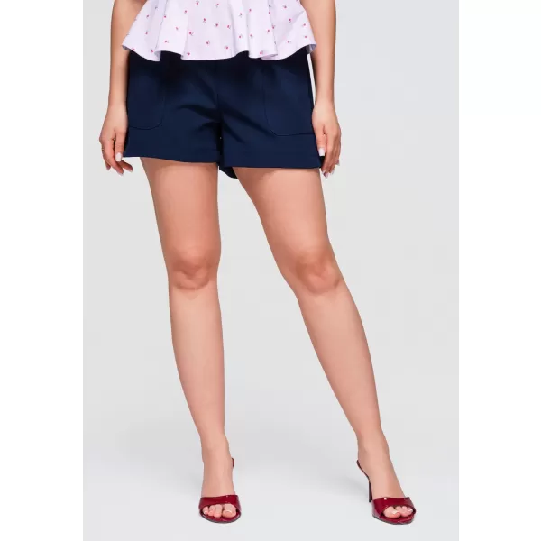  Dámske kraťasy OMBRE OW-ST-E0009 NAVY BLUE 