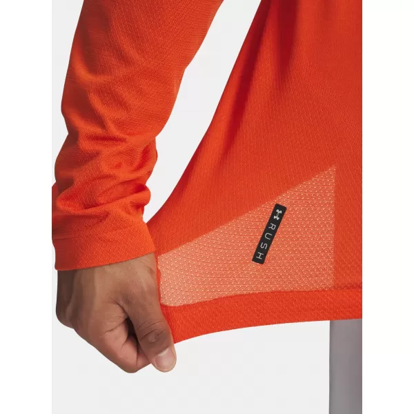  Pánske tričko UNDER ARMOUR VANISH ELITE SEAMLESS 1/4 ZP 1382798-844 ORANŽOVÁ 