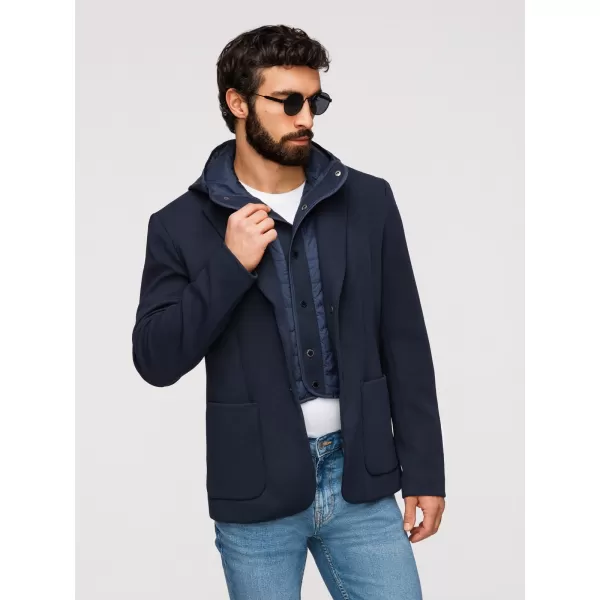  Pánska bunda OMBRE M167 NAVY BLUE 