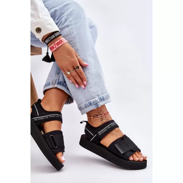  Dámske sandále BIG STAR SHOES LL274784 BLACK 
