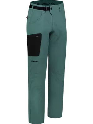 Pánske outdoorové nohavice NORDBLANC SCRAMBLE NBSPM8359 ZELENÁ