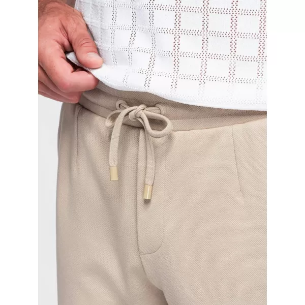  Pánske kraťasy OMBRE OM-SRCS-0206 BEIGE 