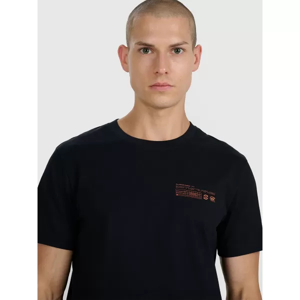  Pánske tričko 4F WAW25TTSHM2372 DEEP BLACK 