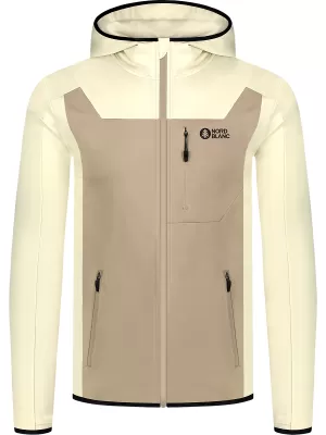 Pánska powerfleece mikina NORDBLANC SPRAWL NBSFM8333 BÉŽOVÁ