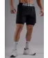 Double-Layer tréningové šortky NEBBIA PRIMAL 878 BLACK