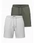 Pánsky set kraťas OMBRE Z128 GREY MELANGE/OLIVE