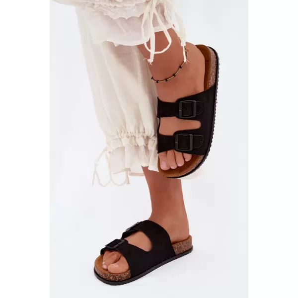  Dámske šľapky BOTO 56301-1 BLACK 