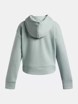 Dievčenská mikina UNDER ARMOUR UA RIVAL FLEECE HOODIE 1379517-477 MODRÁ