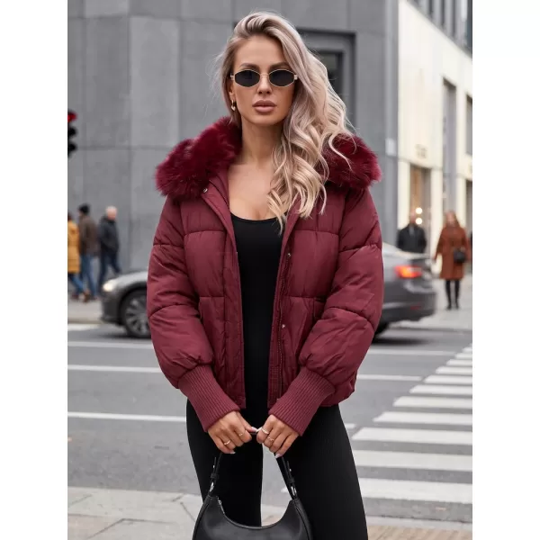  Dámska bunda DSTREET TY5817 BORDOVÁ 
