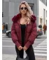Dámska bunda DSTREET TY5817 BORDOVÁ