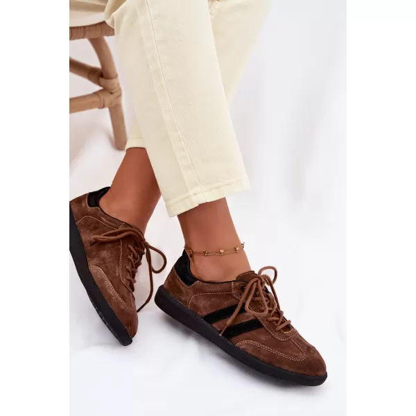  Dámske tenisky BOTO GD-XF-164 BROWN/BLACK 