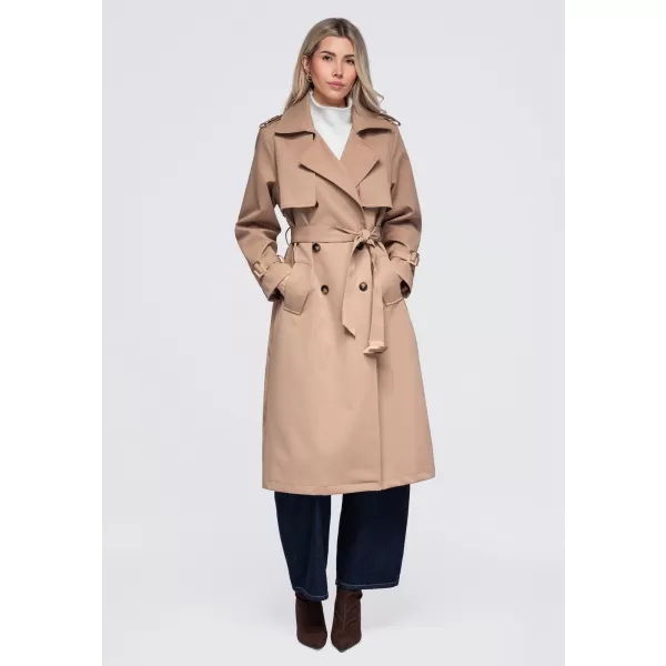  Dámsky kabát OMBRE OW-CT-E0003 BEIGE 