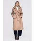 Dámsky kabát OMBRE OW-CT-E0003 BEIGE