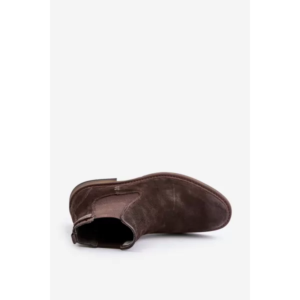  Pánske členkové topánky BIG STAR SHOES OO174155 BROWN/BEIGE 