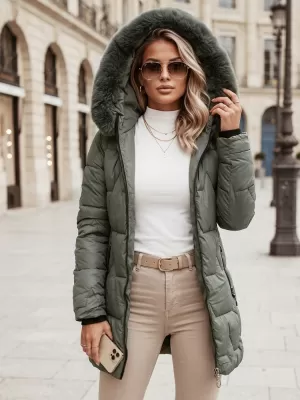 Dámska bunda DSTREET TY5739 ZELENÁ