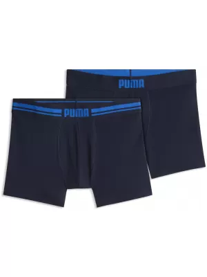 Pánske boxerky PUMA MEN EVERYDAY PLACED LOGO BOXER 2P 93847619 NAVY/BLUE