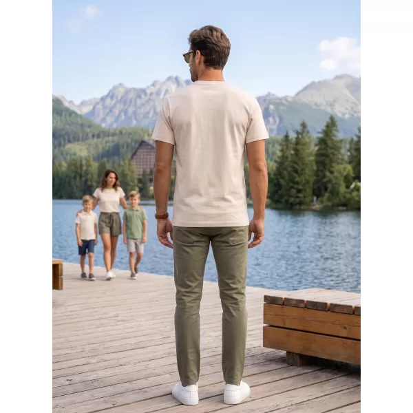  Pánske tričko ALTISPORT NP/ALMST20001 NATURAL 