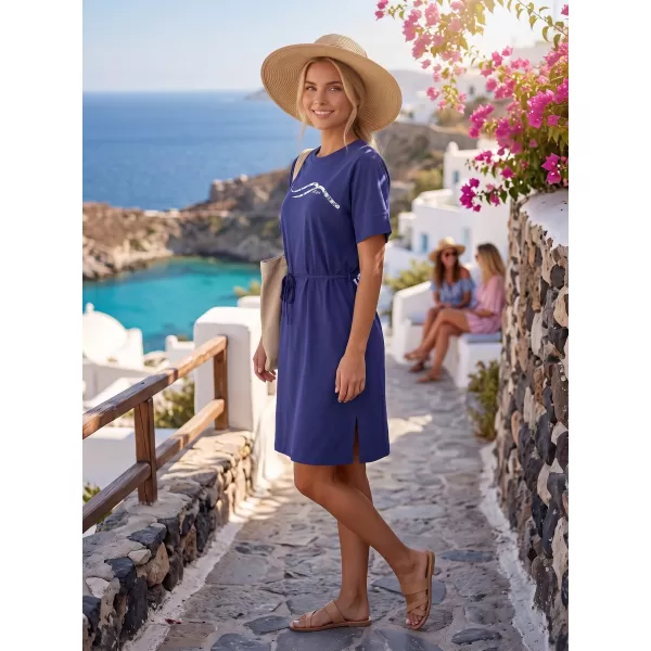  Dámske šaty ALTISPORT ALW001816 POLNOČNÁ MODRÁ 