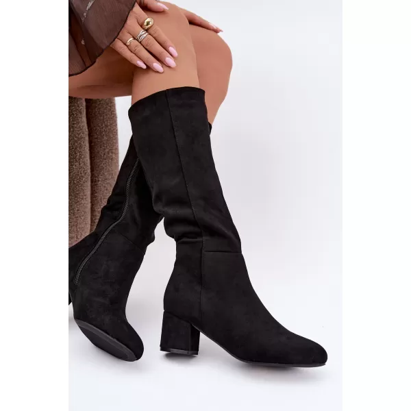  Dámske čižmy S.BARSKI HY62-8131 BLACK 