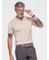 Pánske polo tričko OMBRE OM-POSS-0180 BEIGE