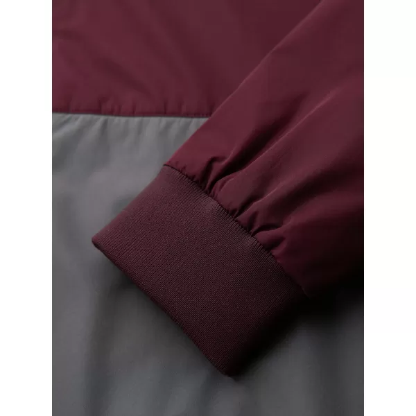  Pánska bunda OMBRE C584 BURGUNDY AND GREY 