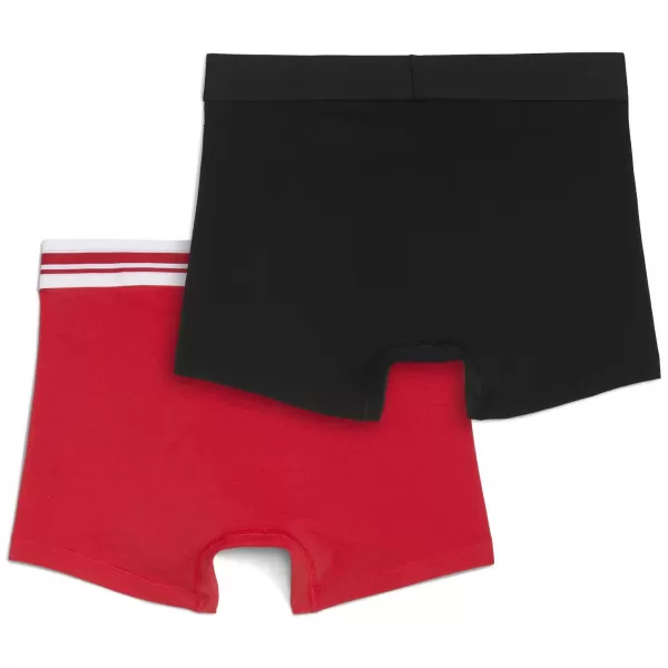  Pánske boxerky PUMA MEN EVERYDAY PLACED LOGO BOXER 2P 93847605 RED/BLACK 