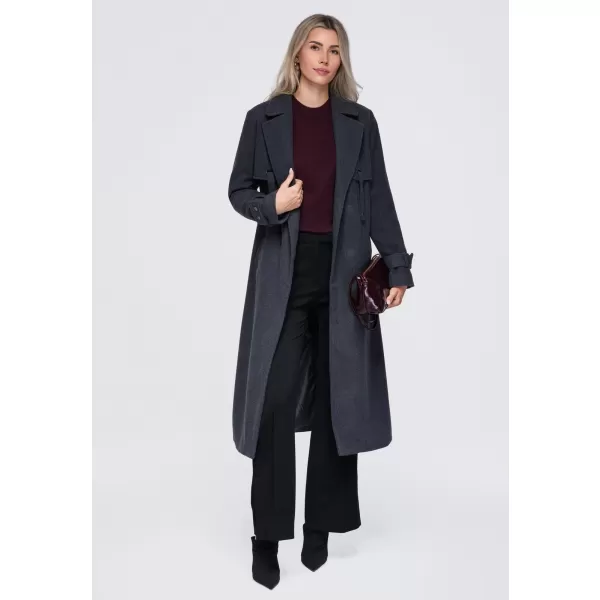  Dámsky kabát OMBRE OW-CT-E0005 DARK GREY 