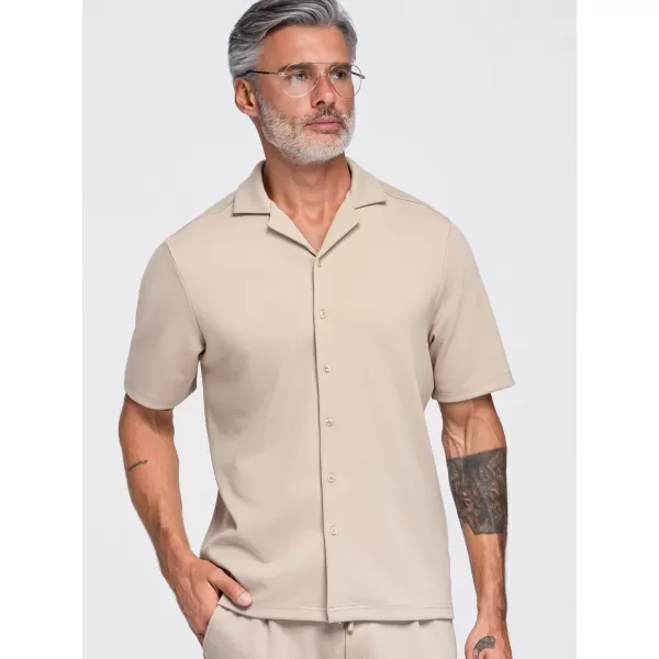 Pánska košeľa OMBRE OM-SHCS-0220 BEIGE 