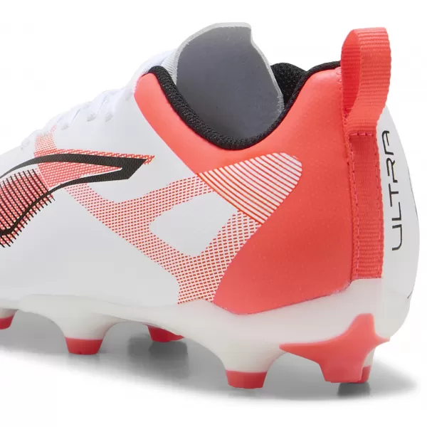  Detské kopačky PUMA ULTRA 5 PLAY FG/AG JR 108170-01 WHITE/BLACK/GLOWING RED 