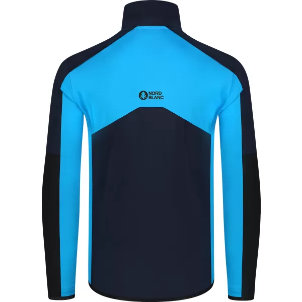  Pánska powerfleece mikina NORDBLANC CUSP NBSFM8334 MODRÁ 