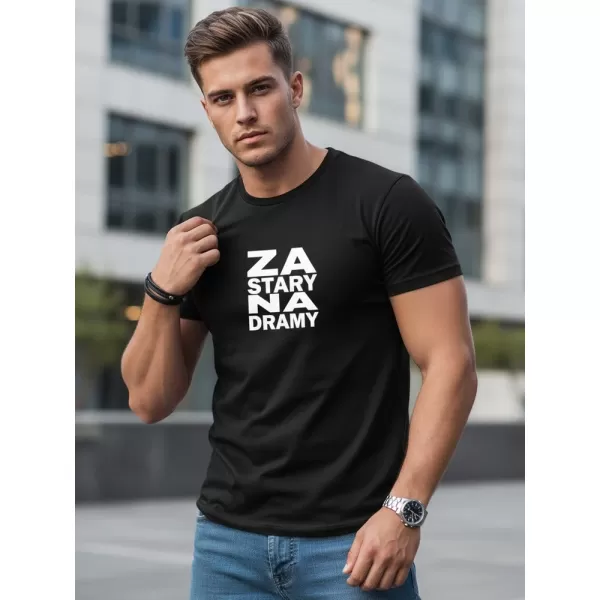  Pánske tričko DSTREET NX0112R-BK ČIERNA 