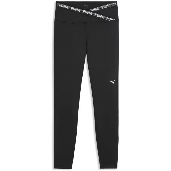  Dámske legíny PUMA W STRONG CROSS FRONT TIGHT - HW 7/8 52849801 PUMA BLACK 