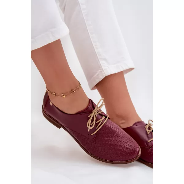  Dámske poltopánky ZAZOO 4238/CHIARETTO/M RED 