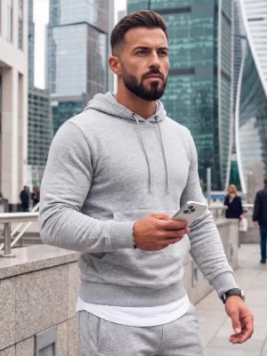 Pánska súprava DSTREET AX0438 SVETLO ŠEDÁ