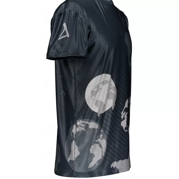  Pánske voľnočasové tričko premium ALTISPORT VOJ/ALM130TR06 ČIERNA-SIVÁ 