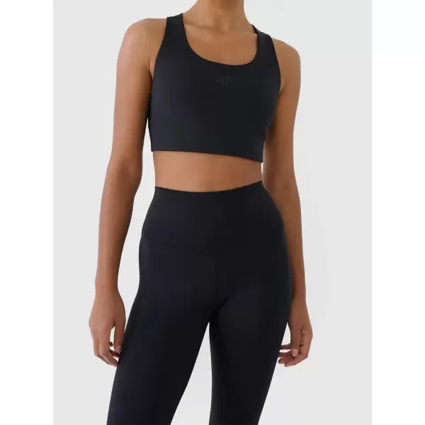  Dámske legíny 4F WAW25TTIGF242 DEEP BLACK 