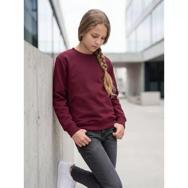  Detská mikina MALFINI CREW 427 GARNET 