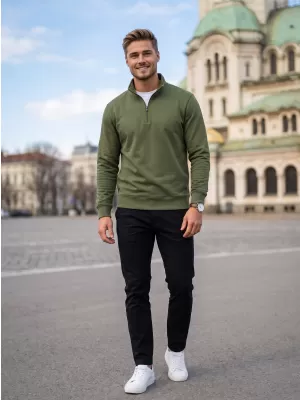 Pánska mikina MALFINI SUMMIT 429 KHAKI